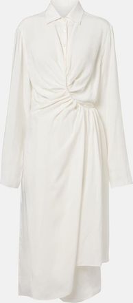 Maison Margiela Vestido midi drapeado