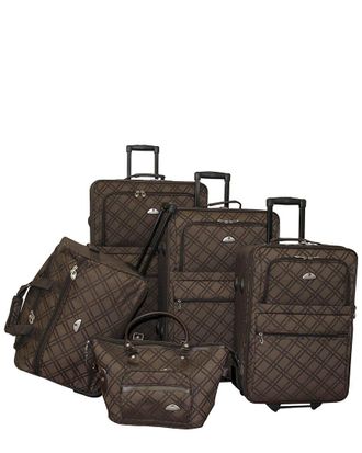 American Flyer Pemberly Buckles 5Pc Luggage Set