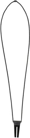 Rick Owens Opne-trunk charm necklace - men - Brass - One Size - Black