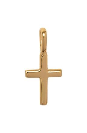 Made by Mary Cross Charm in Gold Vermeil at Nordstrom
