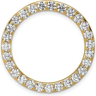 Diamond2Deal 14k Gold Lab Grown Diamond Pendant (3ct, VS, G-H)