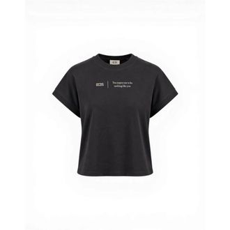 GCDS T-Shirts, female, Black, Size: XS Graphic T-shirt