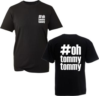 Generic Oh Tommy T-Shirt, Funny Free Tommy Robinson Free-Speech Protest Shirt, Gift Unisex Tee Top (Black, 4XL)