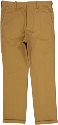 Marni Katoenen Slim Broek met Zakken - Dames - Straight fit broeken - Bruin - XS - Katoen - Broeken