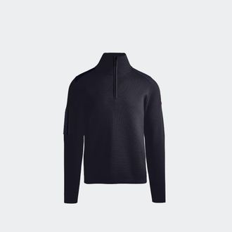 Canada Goose Stormont Quarter Zip Sweater (Men, Navy, L)