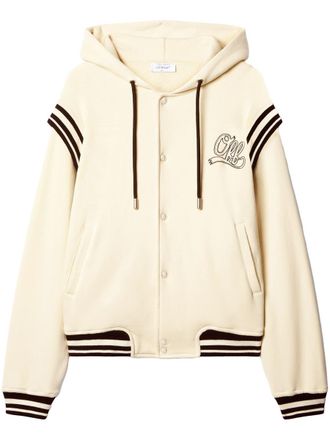 Off-white Off Fleece Varsity Hoodie Clothing