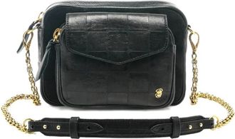 CLARIS VIROT Tassen, Dames, Zwart, ONE Size, Katoen, Charly Crossbody Tas