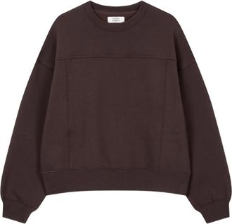 TOMBOY Sweater met fleece voering - Bruin