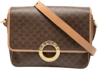 Celine Pre-owned Vintage Crossbody Bag - Dames - Vintage Schoudertas - Bruin - ONE Size - Leer - Vintage