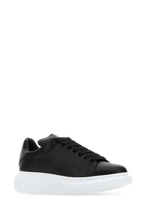 Alexander McQueen Leather Low-Top Sneakers - Black