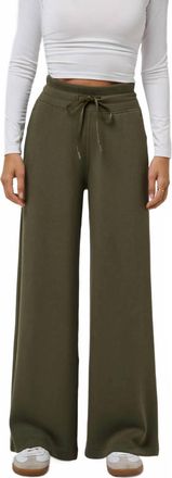 Travis Mathew Skyloft Soft Wide Leg Pants In Green