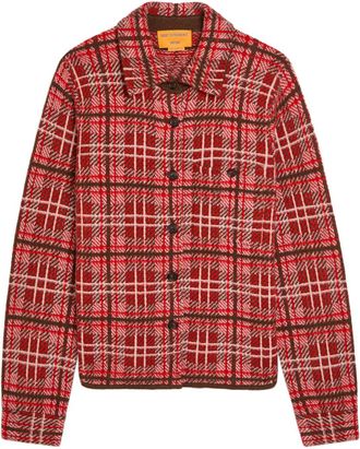 Guest In Residence Dylan Plaid Cashmere Shirt - Red - S (UK8-10 / S)