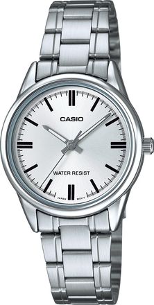 Casio Womens Silver Dial Analog Watch with Stainless Steel Bracelet - LTP-V005D-7AUDF