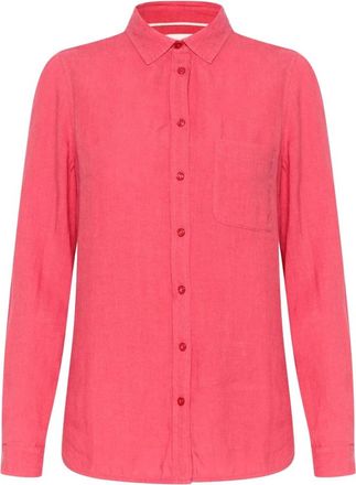 Part Two Kivas PW Shirt - Dames - Overhemden - Rood - M - Linnen - Overhemden