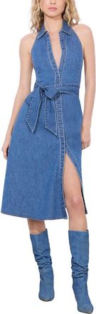 Alice & Olivia Chassidy Halter Midi Dress