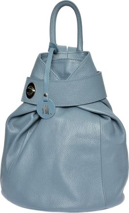 Anna Luchini Turquoise Rundleer Tas