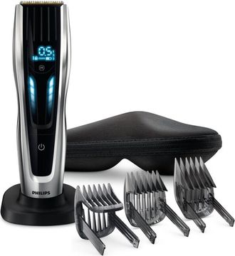 Philips HC9450/20 Tagliacapelli Nero, Argento