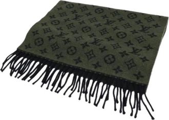 Louis Vuitton Pre-owned Canvas scarves - Heren - Vintage Accessoires - Groen - ONE Size - Vintage