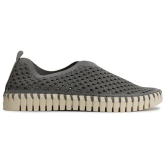Ilse Jacobsen Tulip 3275 Textile Womens Slip On Shoes - Grey - Size:UK 8