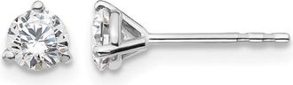 Diamond2Deal 14k White Gold 1/2 ctw Lab Grown Diamond Stud Earrings