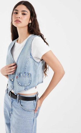 Levi's Gilet sartoriale in denim blu