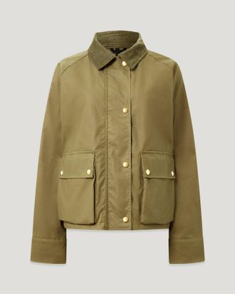 Belstaff Cyan Jacket Womens Waxed Cotton Dark Dune Size XS