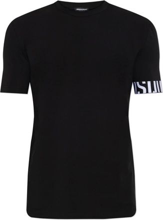 Dsquared2 Tops, Heren, Zwart, XL, Katoen, T-shirt uit de Underwear collectie