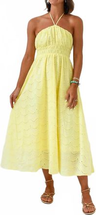 Entro Squeeze The Day Midi Dress In Lemon