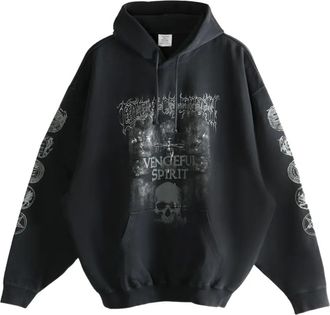 VETEMENTS Felpa con stampa grafica Vengeful Spirit - Nero