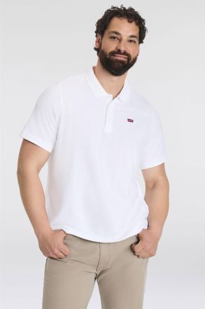 Levi's Plus Poloshirt LEVIS PLUS BIG O.G. BATWING POLO, Herren, Gr. 4XL (72/74), weiss (wei&szlig;), Piqu&eacute;, Obermaterial: 100% Baumwolle, normal, ohne Ausschnitt, B&uuml;ndc