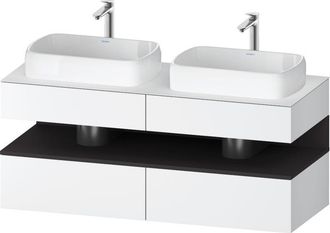Duravit Qatego Consola Mueble Bajo Lavabo, 2 Extensiones, 2 - Duravit
