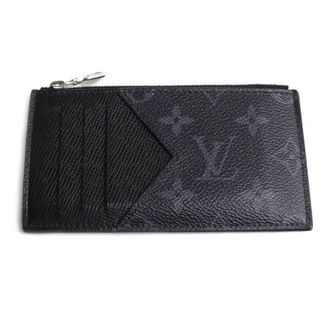 Louis Vuitton Black Taiga Leather Monogram Eclipse Coin Purse/Coin Case (Pre-Owned)