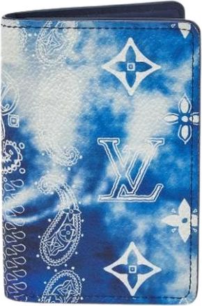 Louis Vuitton Pre-owned Pocket Organizer - Heren - Vintage Accessoires - Blauw - ONE Size - Leer - Vintage