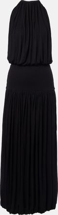Toteme Gathered jersey midi dress