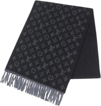 Louis Vuitton Pre-owned Scarves, male, Black, Size: ONE SIZE Pre-owned Monogram Stole