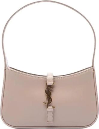 Saint Laurent Pre-owned Le 5 a 7 Schoudertas - Dames - Vintage Schoudertas - Beige - ONE Size - Leer - Vintage