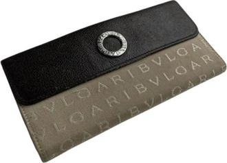 Bulgari Pre-owned Leather Wallet - Dames - Vintage Accessoires - Bruin - ONE Size - Leer - Vintage