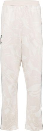 Aape By A Bathing Ape logo-embroidered jacquard track pants - men - Polyester - S - Neutrals