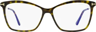 Tom Ford TF5687-B Blue Block Eyeglasses - Havana
