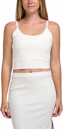 Quiksilver Solid Rib Tank Top In White