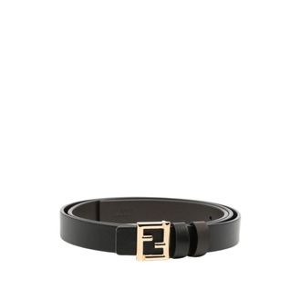 Fendi FF Reversible Belt - female - Fendi - Belts - Black - 85 CM - Accessories