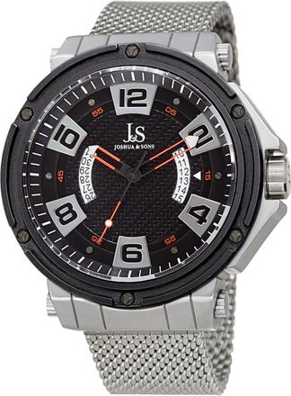 Joshua & Sons Quartz Black Dial Mens Watch JX132RD