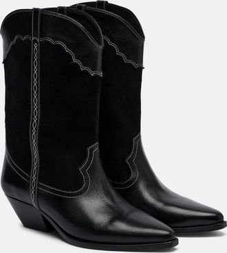 Isabel Marant Duerte 40 leather and suede cowboy boots