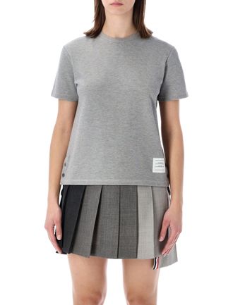 Thom Browne Cotton Piqu&eacute; Short Sleeve Tee