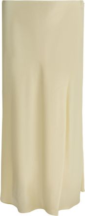 Khaite Falda midi de sat&eacute;n Khaite