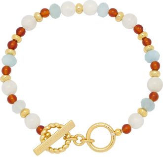 Estella Bartlett Beaded Bracelet in Red Multi at Nordstrom