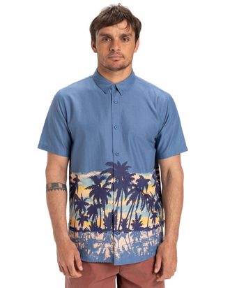 Quiksilver Funktionshemd QUIKSILVER Apero Classic Engineered, Herren, Gr. XXL, US-Gr&ouml;ssen, blau (coronet blau engineerot), Obermaterial: 100% Walkfrottier;, Hemd