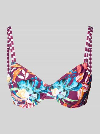 Venice Beach Bikini-Oberteil im Allover-Look Modell Cadu in Pink, Gr&ouml;&szlig;e 36C
