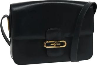 Gucci Pre-owned Leather gucci-bags - Dames - Vintage Schoudertas - Blauw - ONE Size - Leer - Vintage