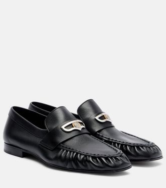 Christian Louboutin Mocallista leather penny loafers